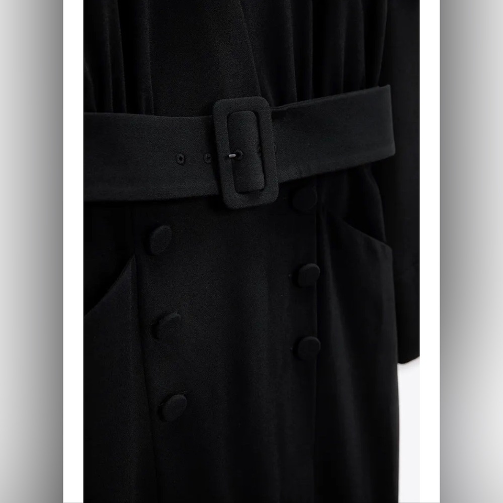 Zara belted dress NWT - Picture 2 of 9